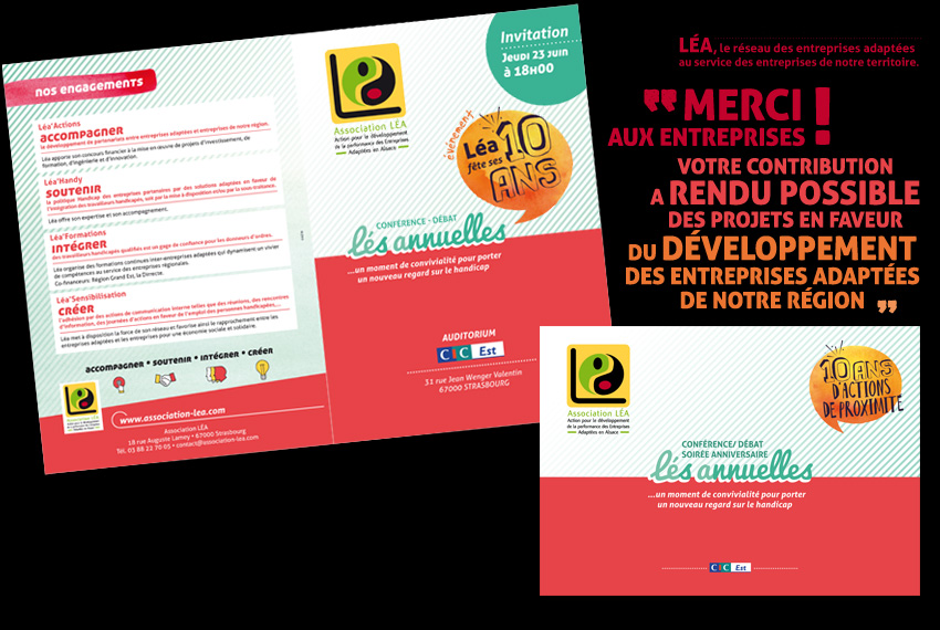 Conférence/Débat et Soirée Anniversaire de l'Association Léa • Auditorium du CIC Est